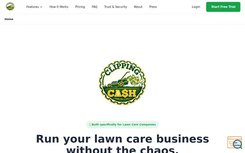 Screenshot of ClippingCash