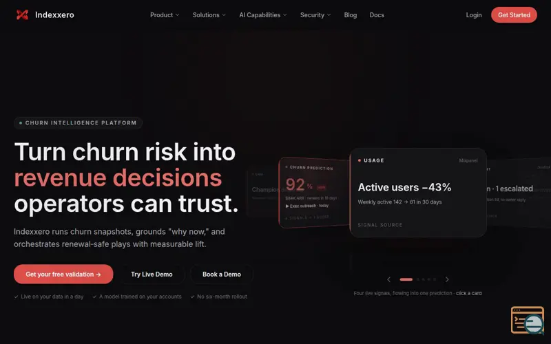 Screenshot of Indexxero
