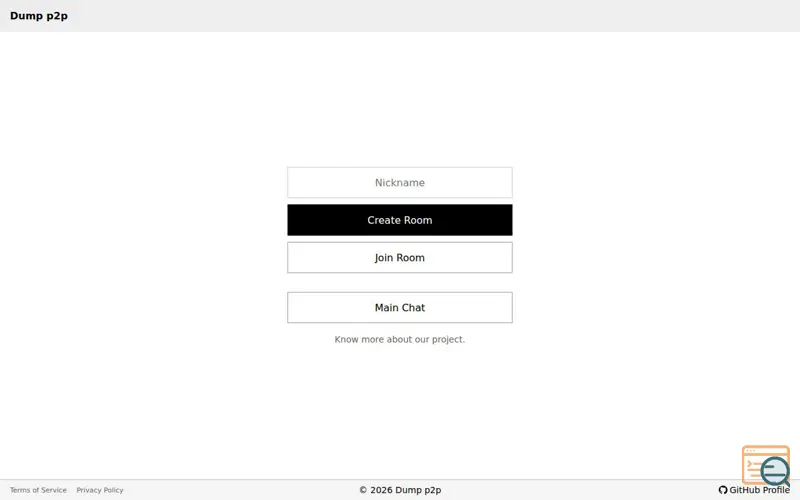 Screenshot of Dump2p 