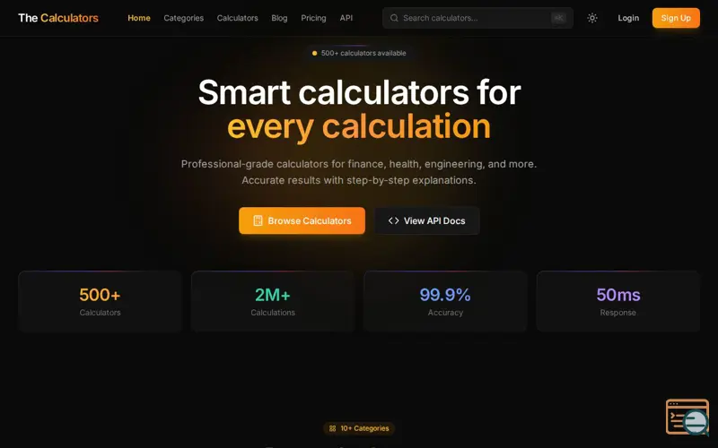 Screenshot of The Calculators