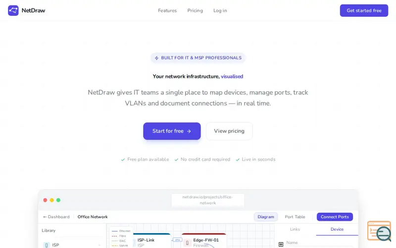 Screenshot of NetDraw