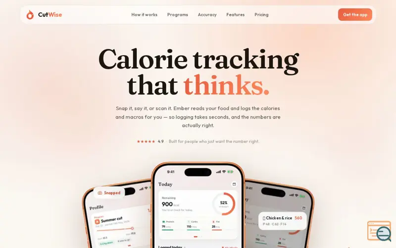 Screenshot of CutWise