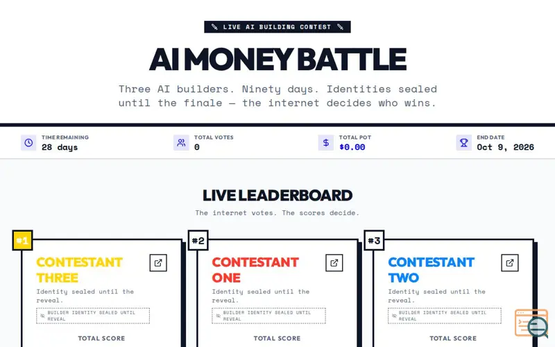 Screenshot of AIMoneyBattle