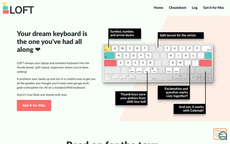 Screenshot of Loftkeyboard