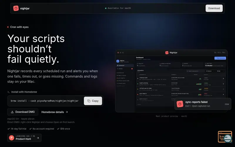 Screenshot of Nightjar