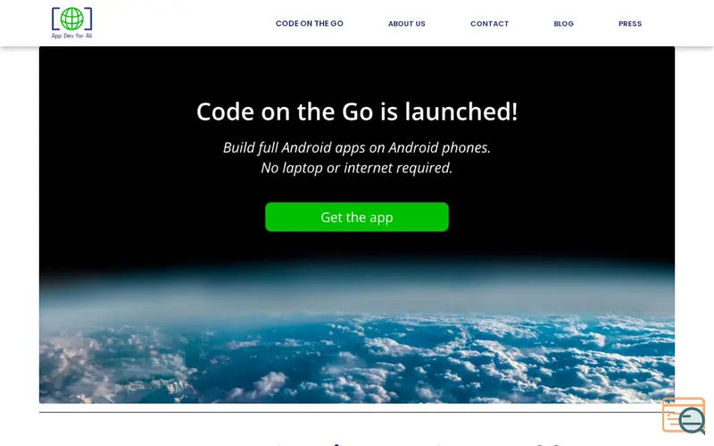 Screenshot of Appdevforall, a launch using GreenGeeks