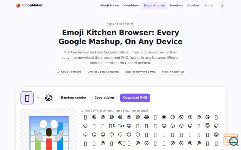 Screenshot of Emojimaker