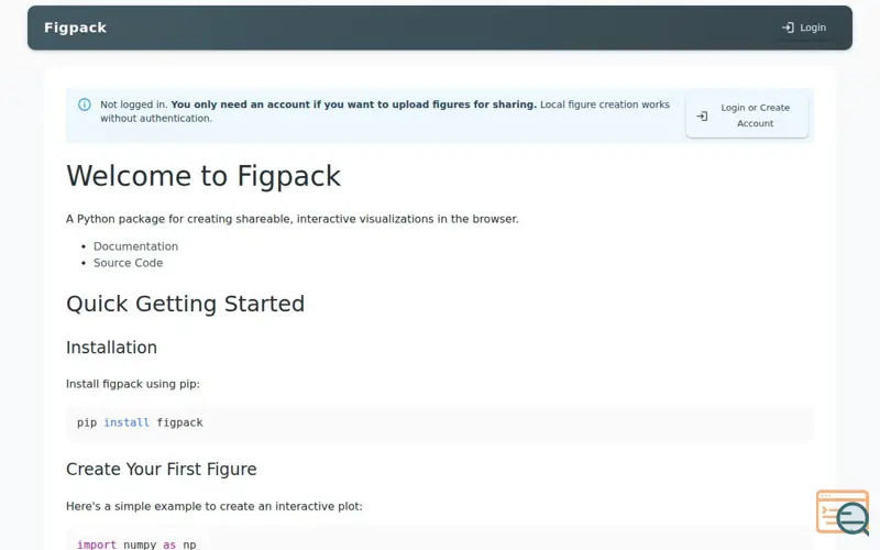 Screenshot of Figpack science viz