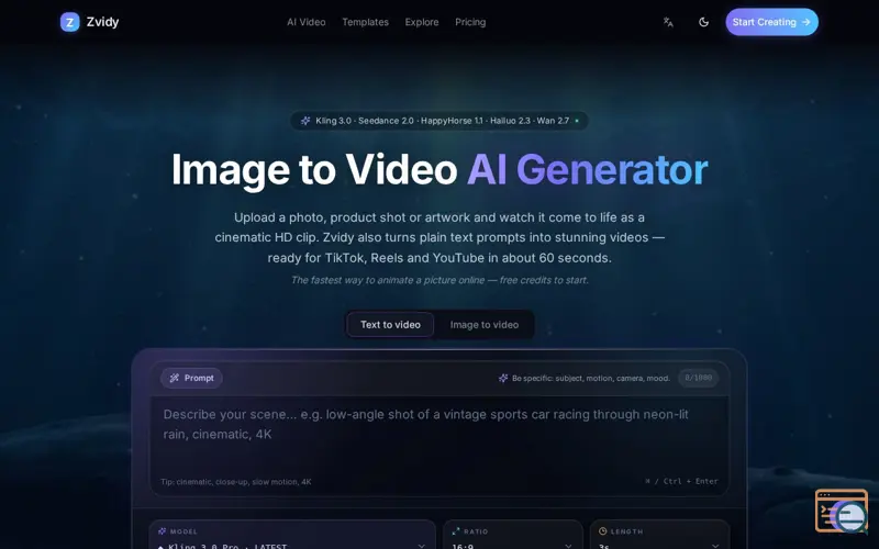 Screenshot of Zvidy
