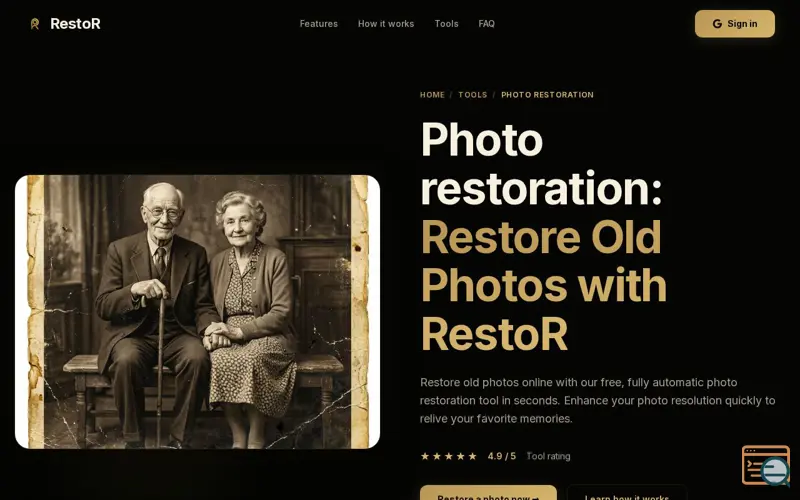 Screenshot of RestoR