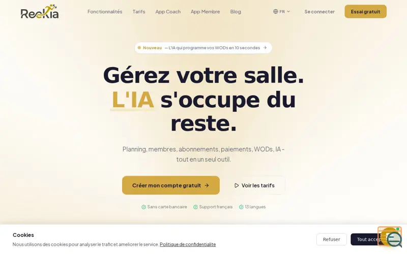 Screenshot of Reekia.io