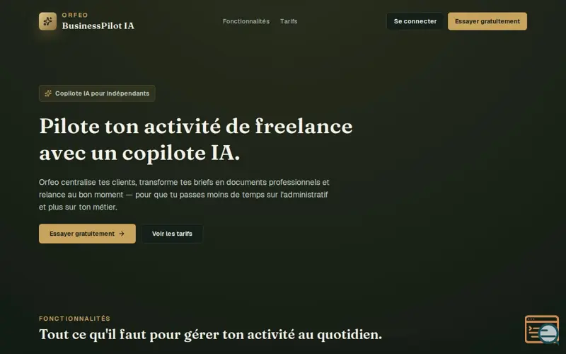 Screenshot of Orfeo
