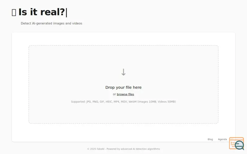 Screenshot of FakeAI