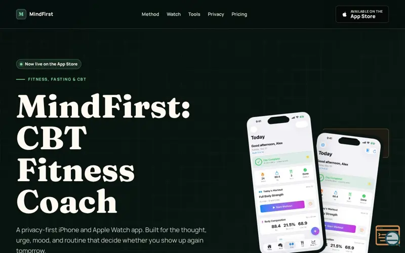 Screenshot of MindFirst