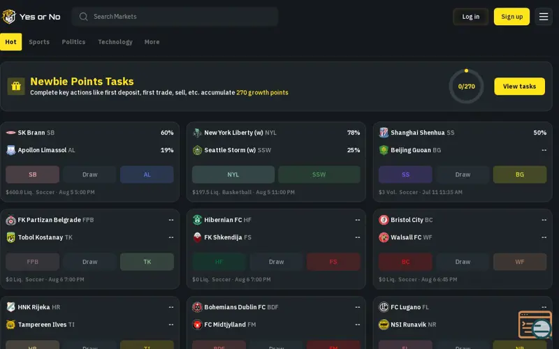 Screenshot of YesorNo