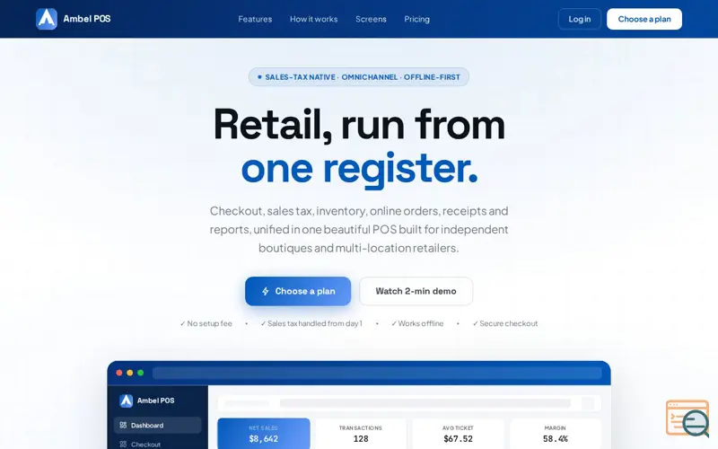 Screenshot of Ambel POS