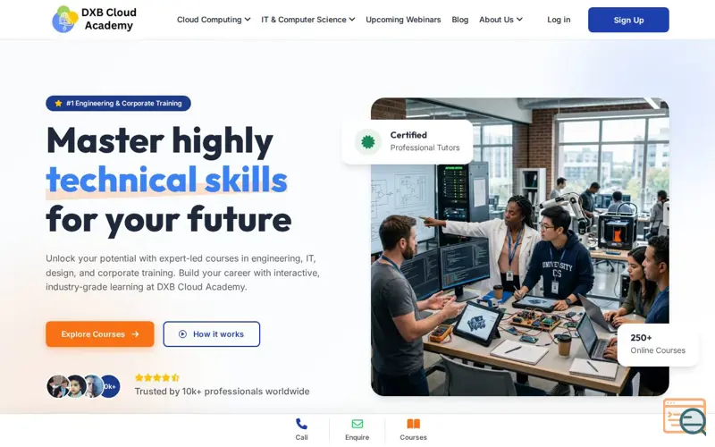 Screenshot of Learn Cloud Engineering Online in Dubai