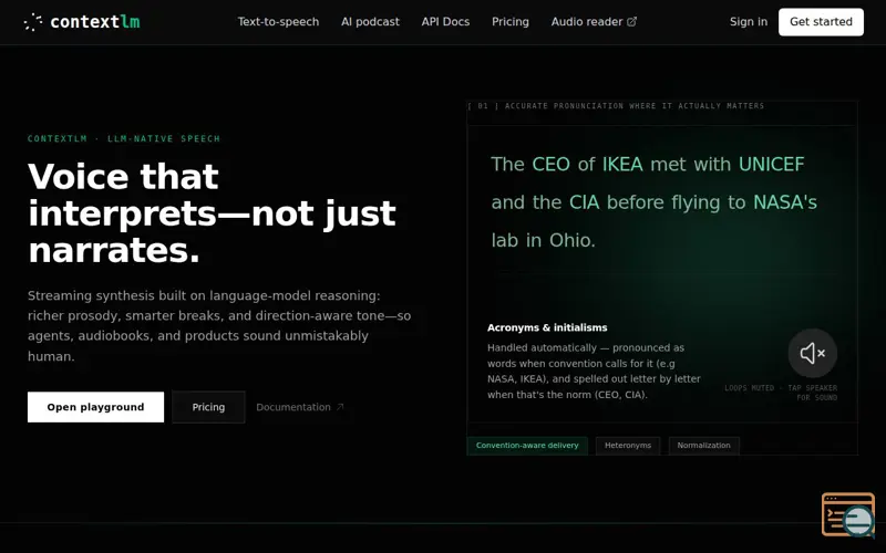 Screenshot of ContextLM.ai