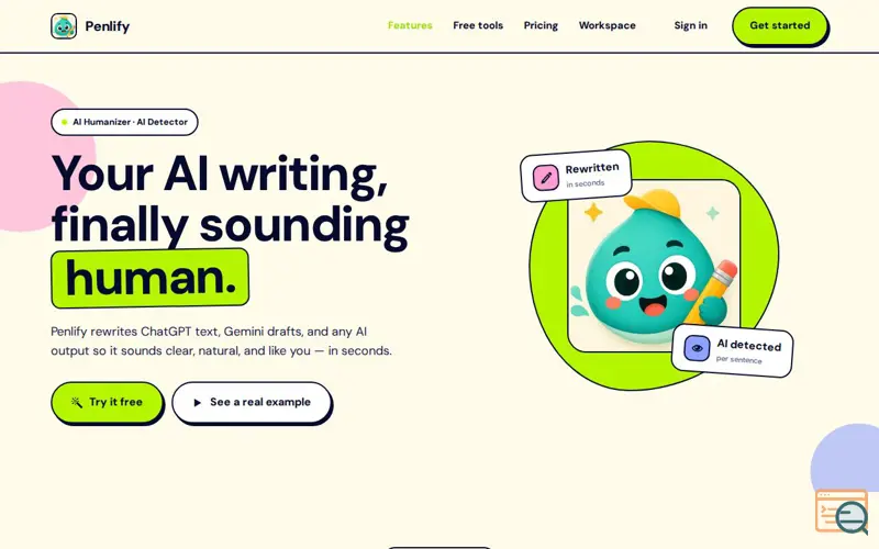Screenshot of Penlify