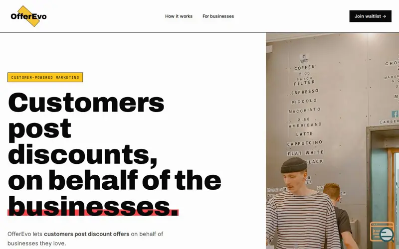 Screenshot of OfferEvo - Customer-Powered Marketing & Word-of-Mouth Software