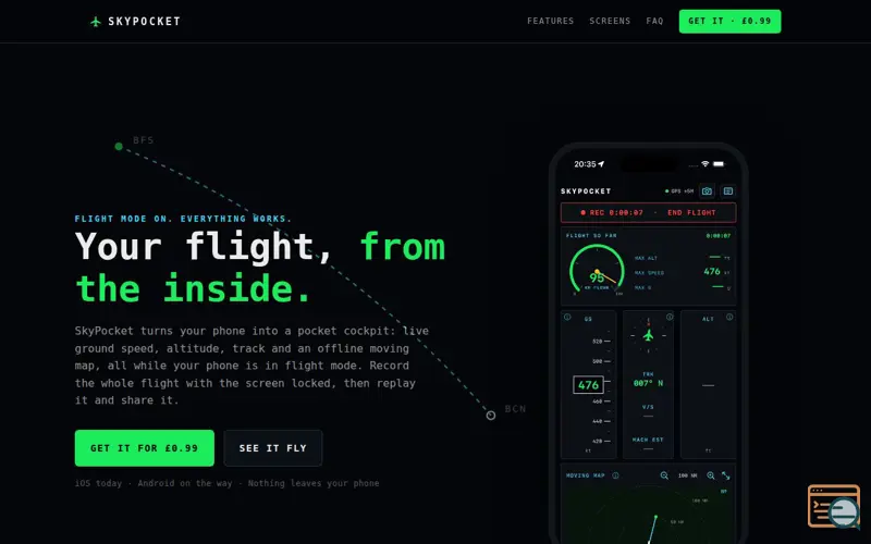 Screenshot of Skypocket