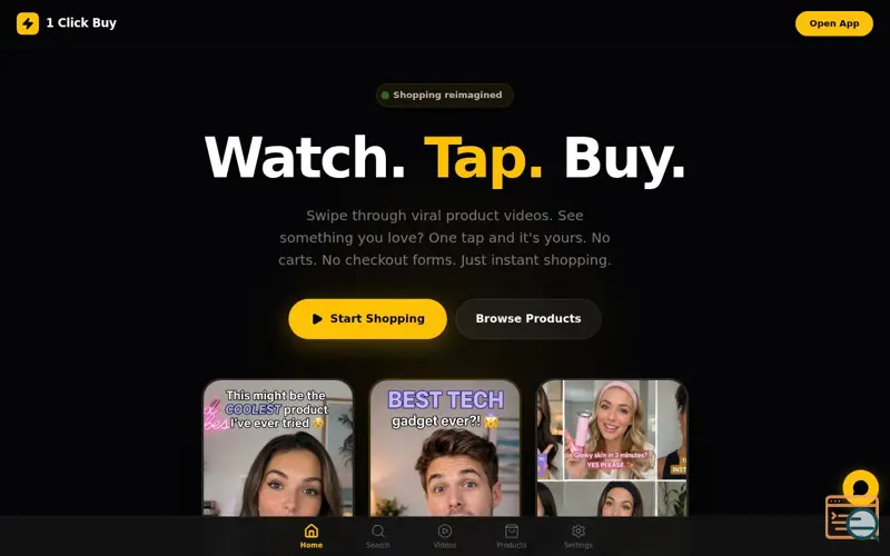 Screenshot of 1 Click Buy
