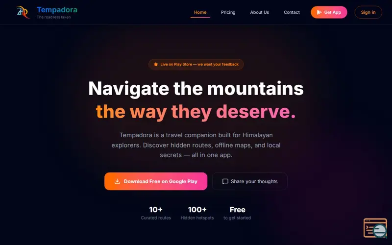 Screenshot of Tempadora 
