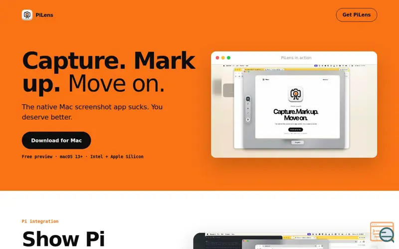 Screenshot of Pilens