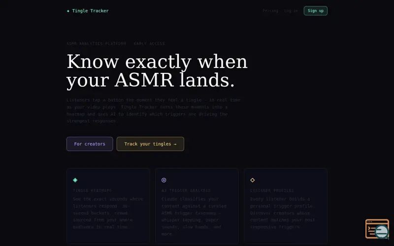 Screenshot of Tingle Tracker