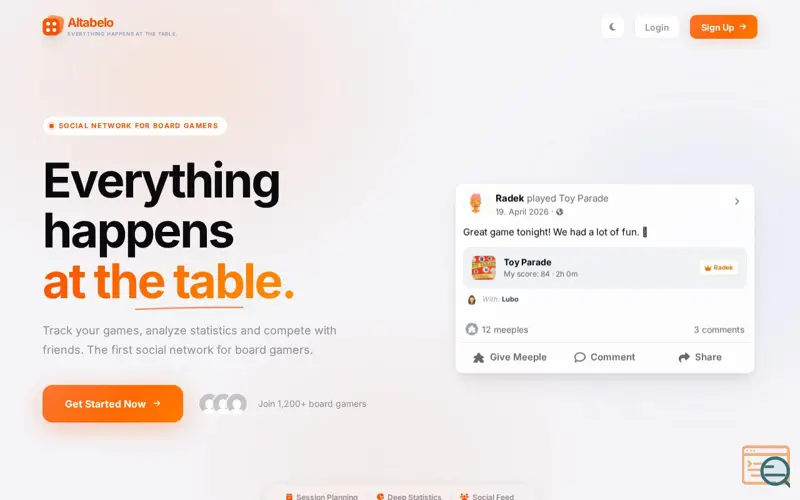 Screenshot of ALTABELO