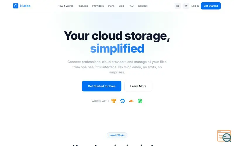 Screenshot of Nubbo, a launch using DonDominio Mail