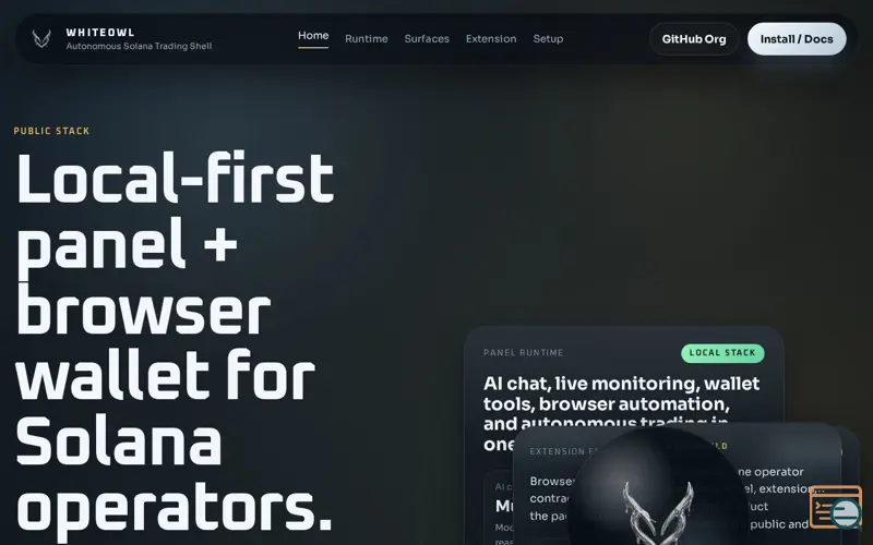 Screenshot of WhiteOwl