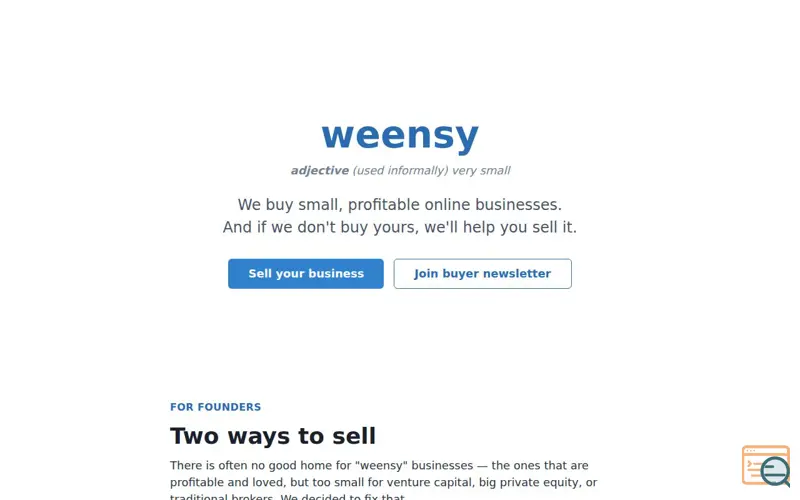 Screenshot of Weensy