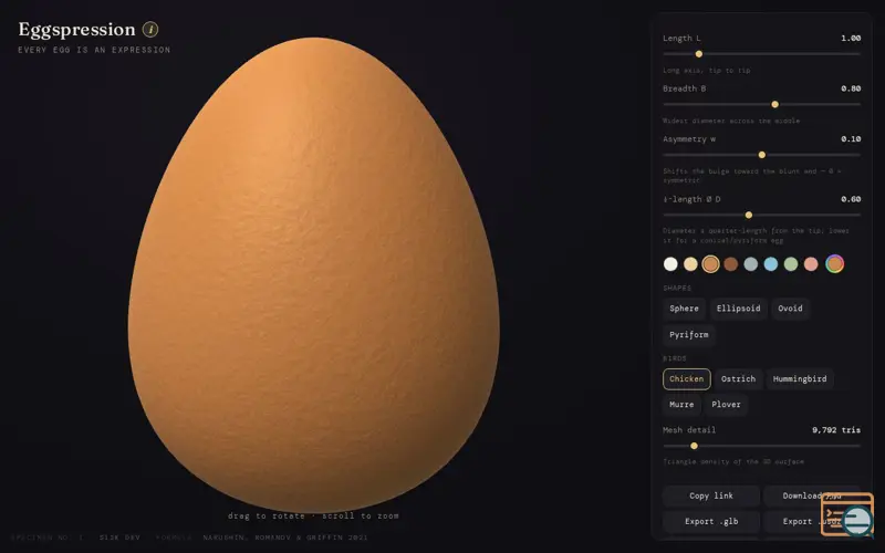 Screenshot of Eggspression