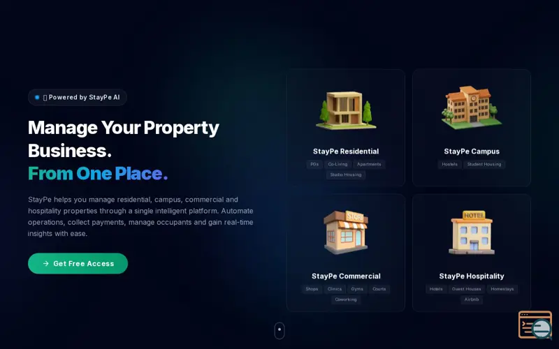 Screenshot of StayPe
