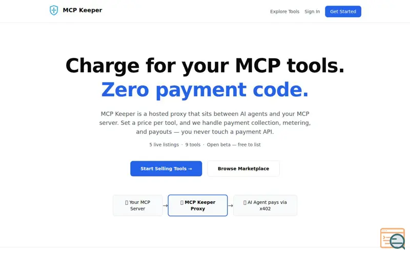 Screenshot of MCP Keeper
