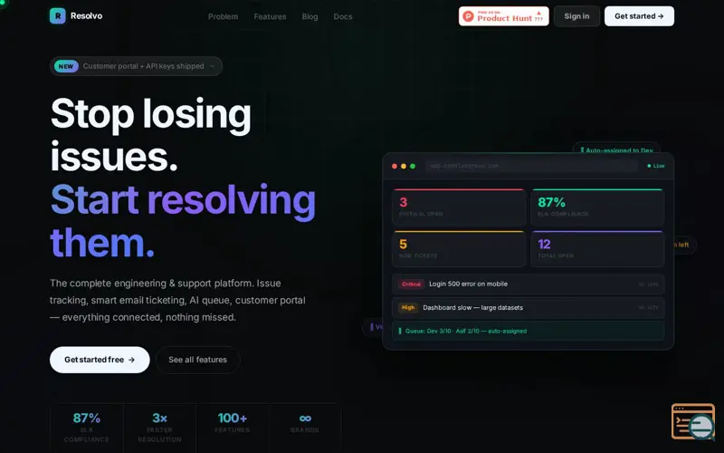 Screenshot of Resolvo