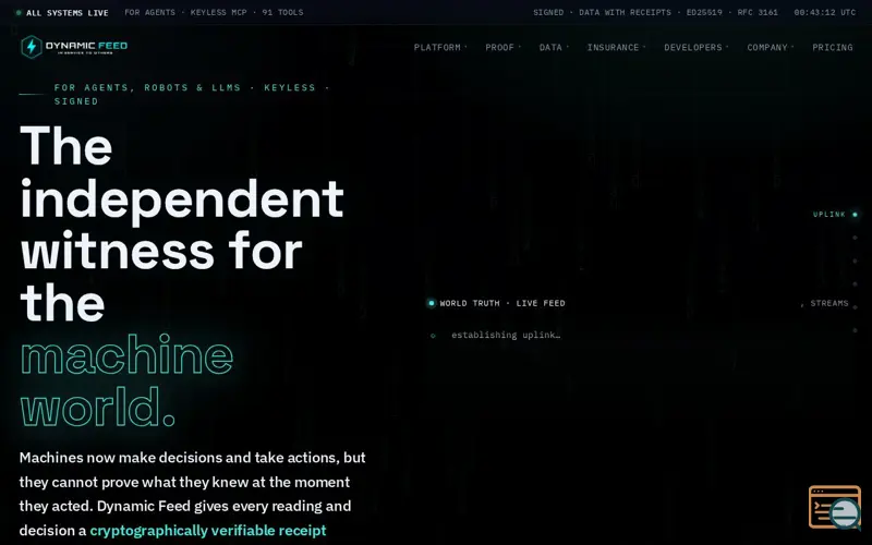 Screenshot of Dynamic Feed