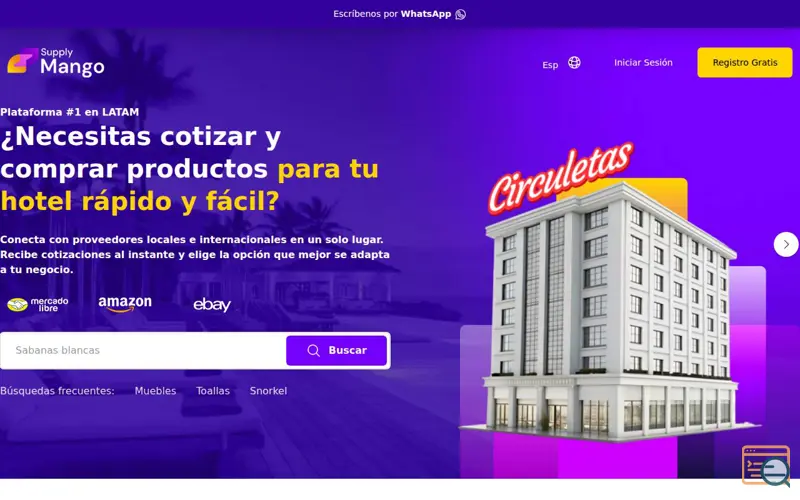 Screenshot of SupplyMango