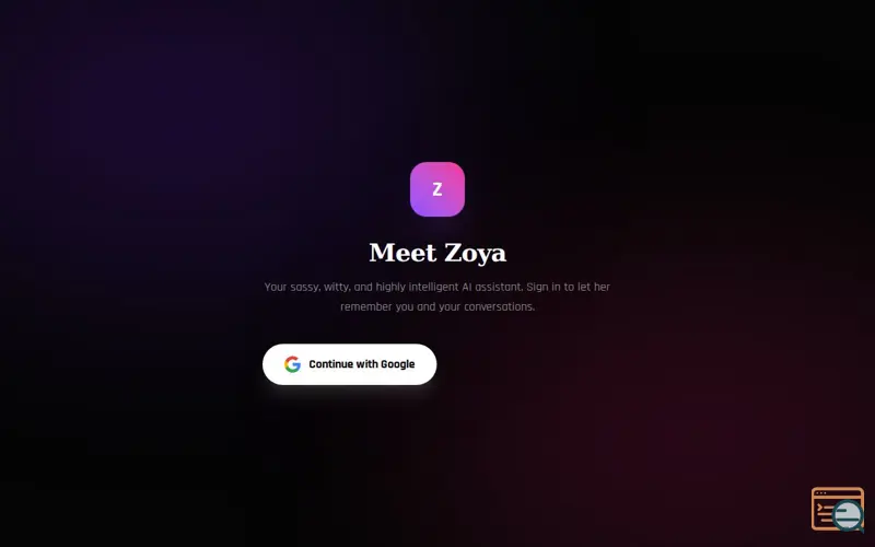 Screenshot of Zoya