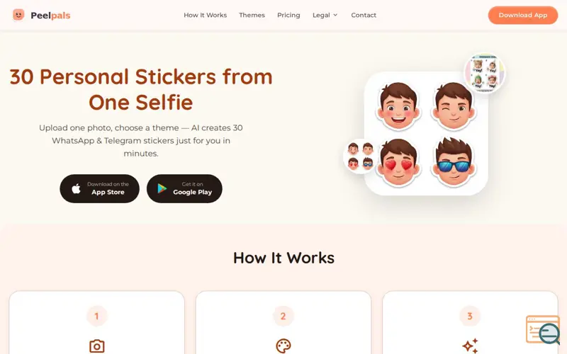 Screenshot of PeelPals