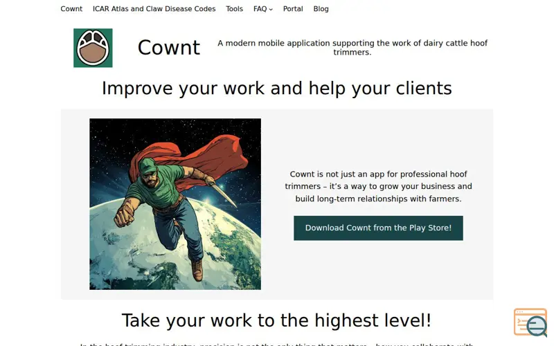 Screenshot of Cownt