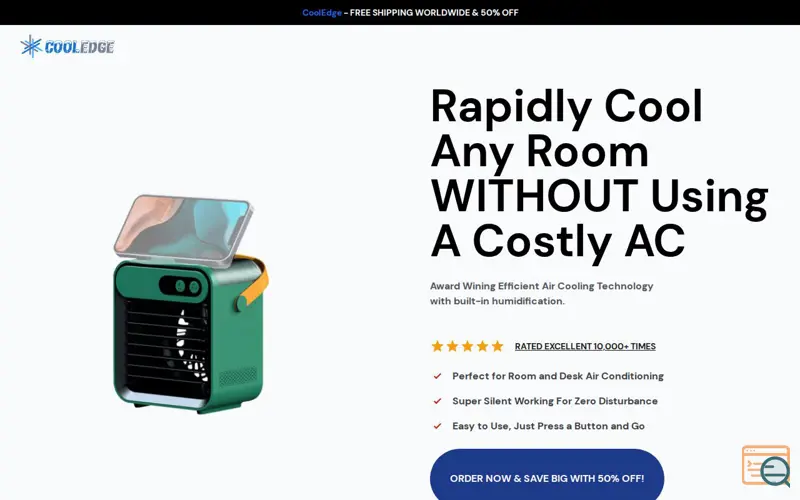 Screenshot of Awarded Air Cooler With Humidifier