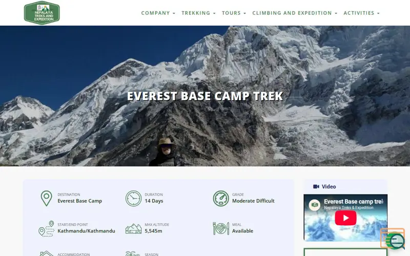 Screenshot of Everest Base Camp Trek