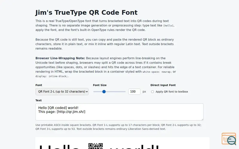 Screenshot of Qr