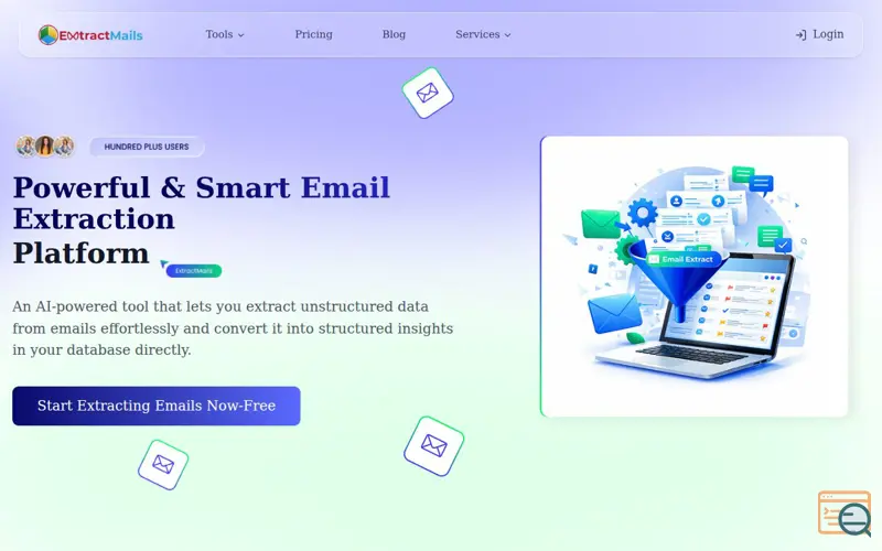 Screenshot of Extract Mails