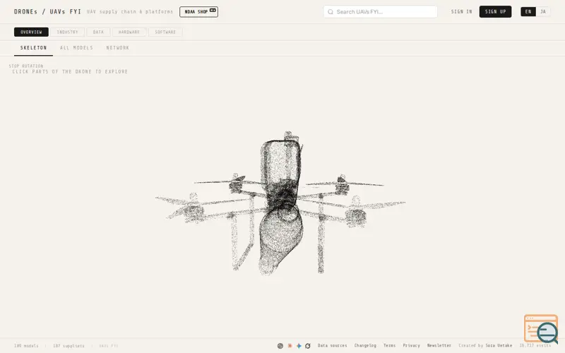 Screenshot of UAVs FYI