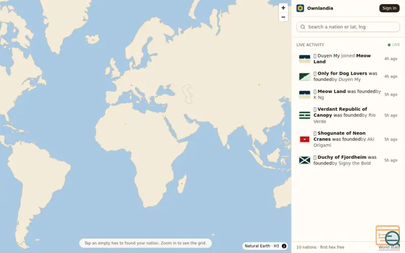 Screenshot of Ownlandia