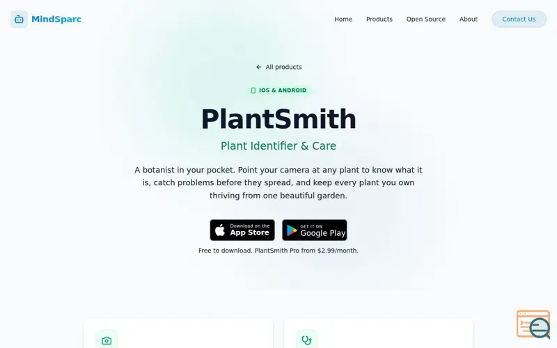 Screenshot of PlantSmith