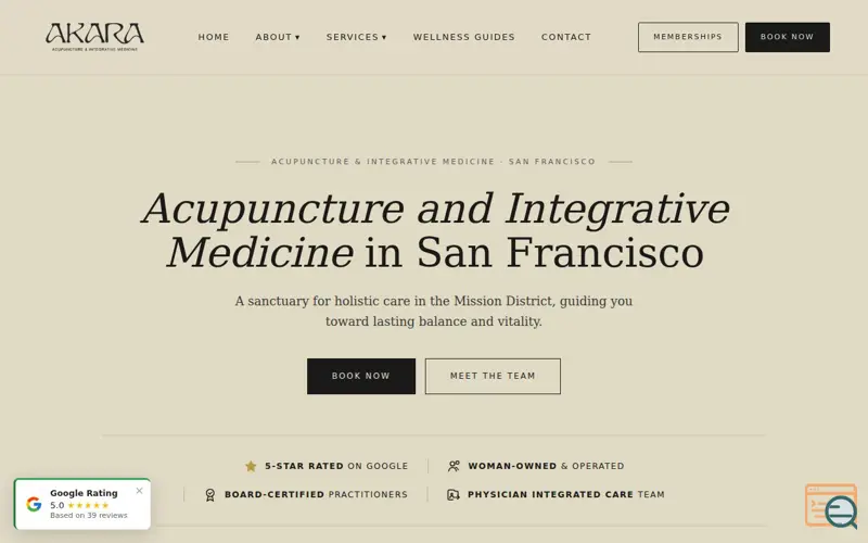 Screenshot of akaraintegrative